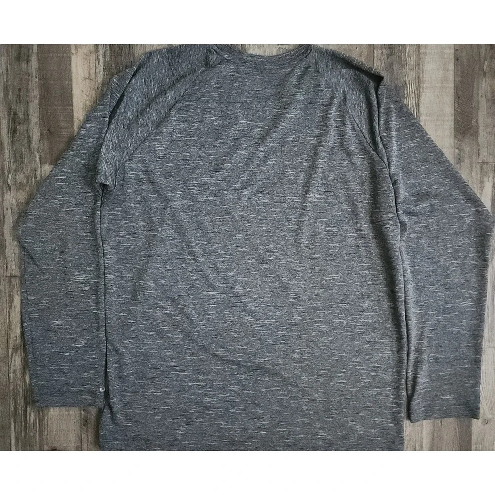 Nike Rash Guard Mens Small Gray Long Sleeve Dri-FIT UPF 40+ Swim Shirt